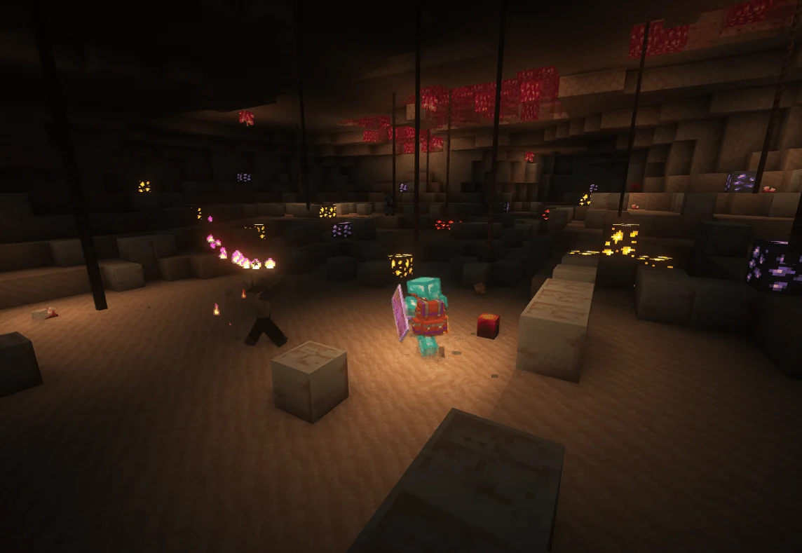 Exploration d'un niveau de la Skull Cavern dans Society Sunlit Valley