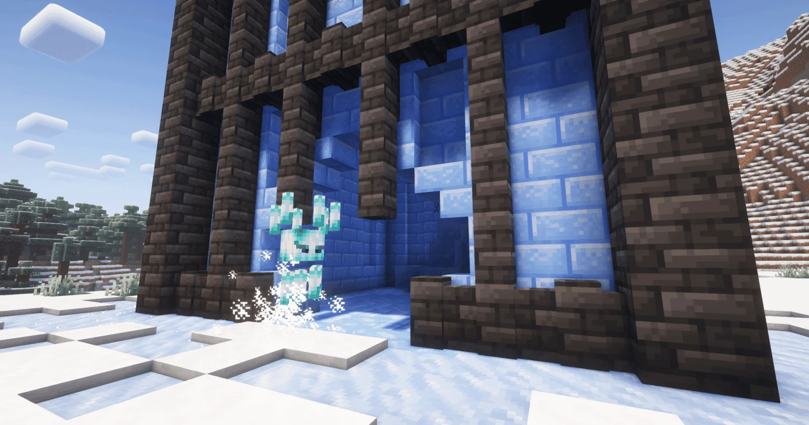 Glaze, créature glacée semblable à un Blaze dans Loot & Explore