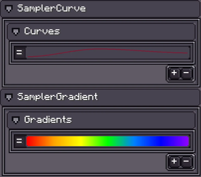 Courbes et gradients de Photon Editor