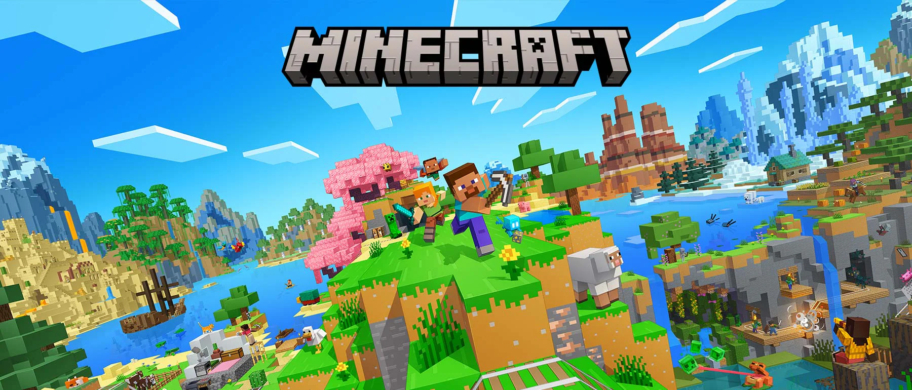 Minecraft – Illustration officielle Mojang Studios