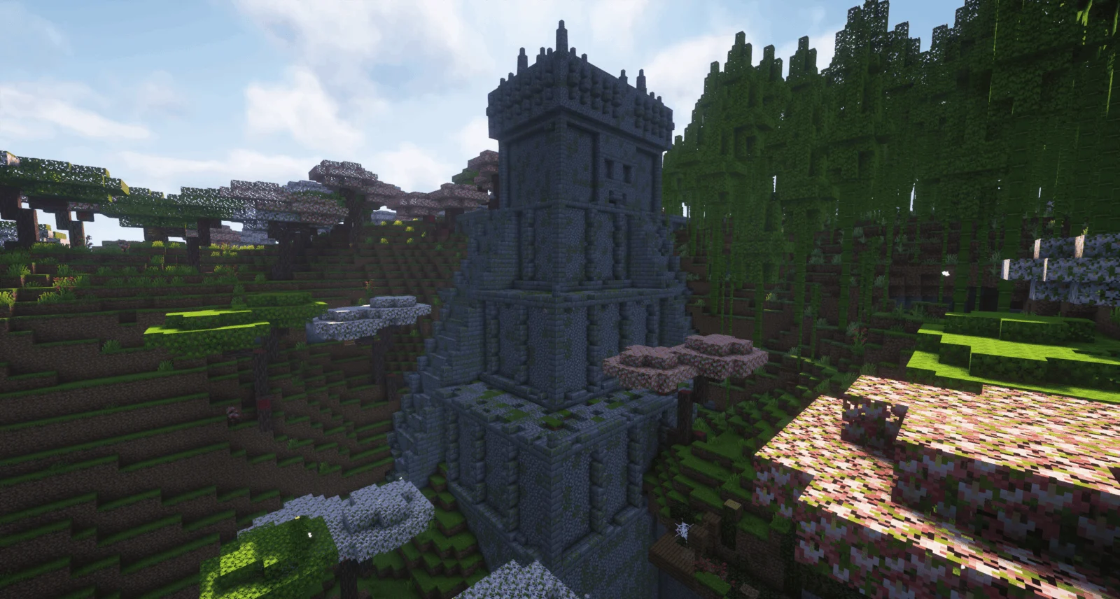 Temple de jungle de Landscapes Reimagined Genesis