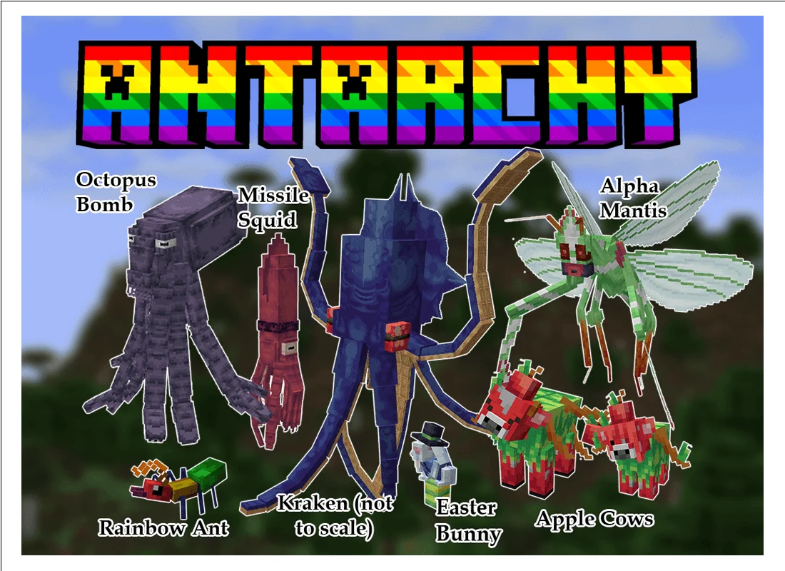 Le bestiaire d'Antarchy Plusieurs créatures ajoutées par Antarchy dans Minecraft