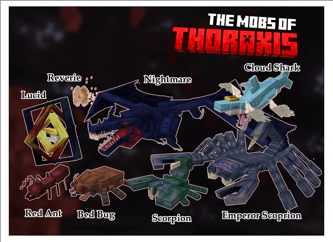 Les créatures de Thoraxis Créatures hostiles de la dimension Thoraxis dans Antarchy
